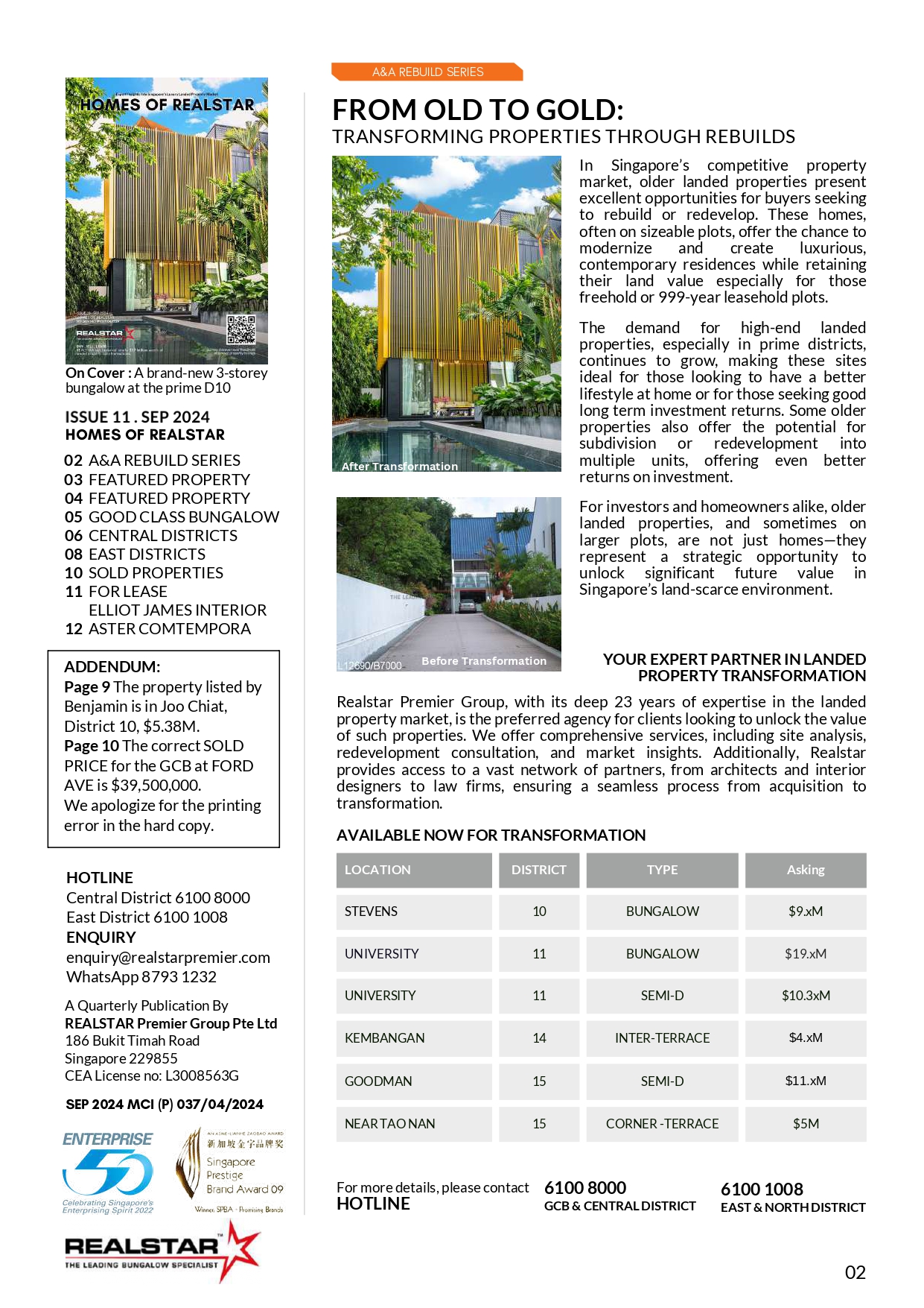 Issue 11 . Sep 2024 . Homes of Realstar page 2